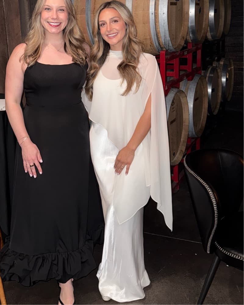 Eileen Fisher Wrap And Meshki Gown - Image 2