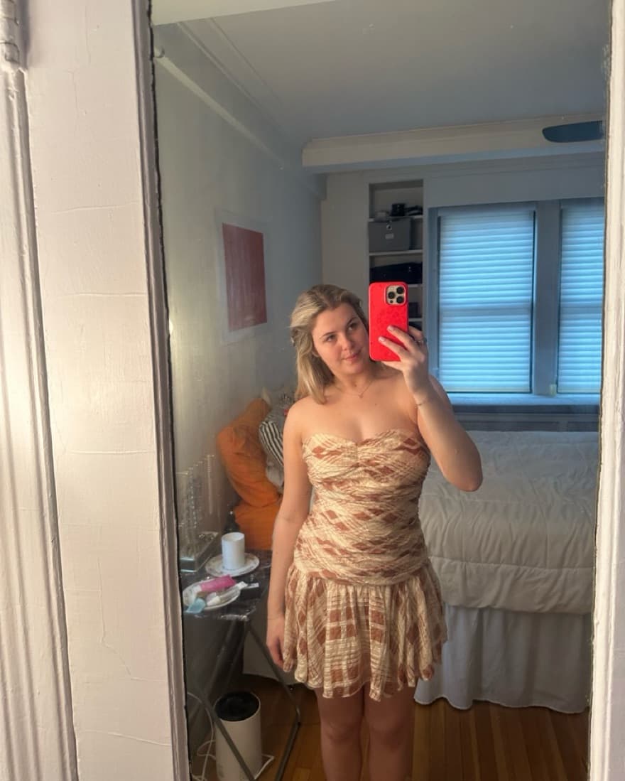 Loveshackfancy strapless dress - Image 3