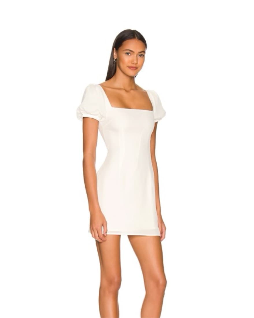 White Revolve Mini Dress - Image 2