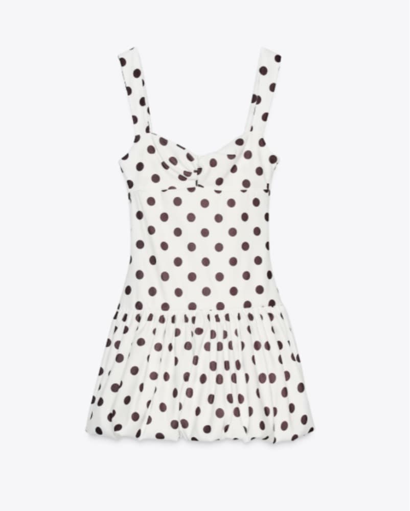 Zara Polka Dot Bubble Dress - Image 1