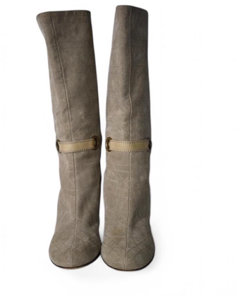 Vintage Christian Dior Cannage Boots  - Image 3