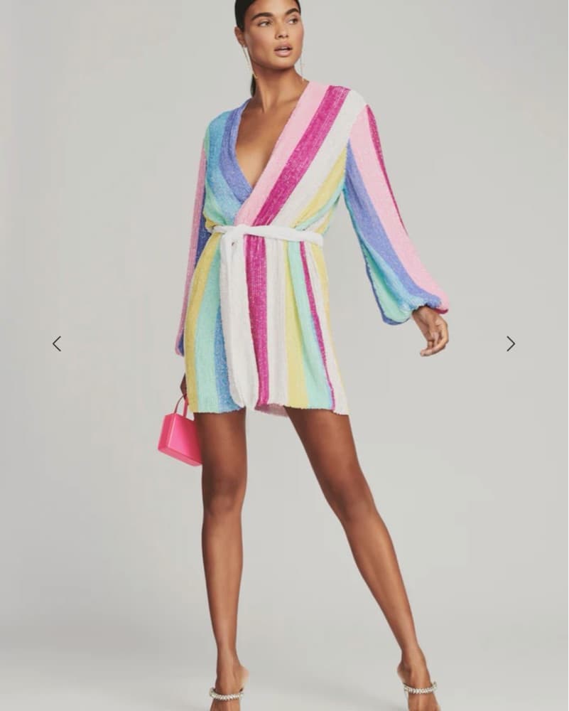 Retrofete Gabrielle Sequin Robe Dress - Image 1