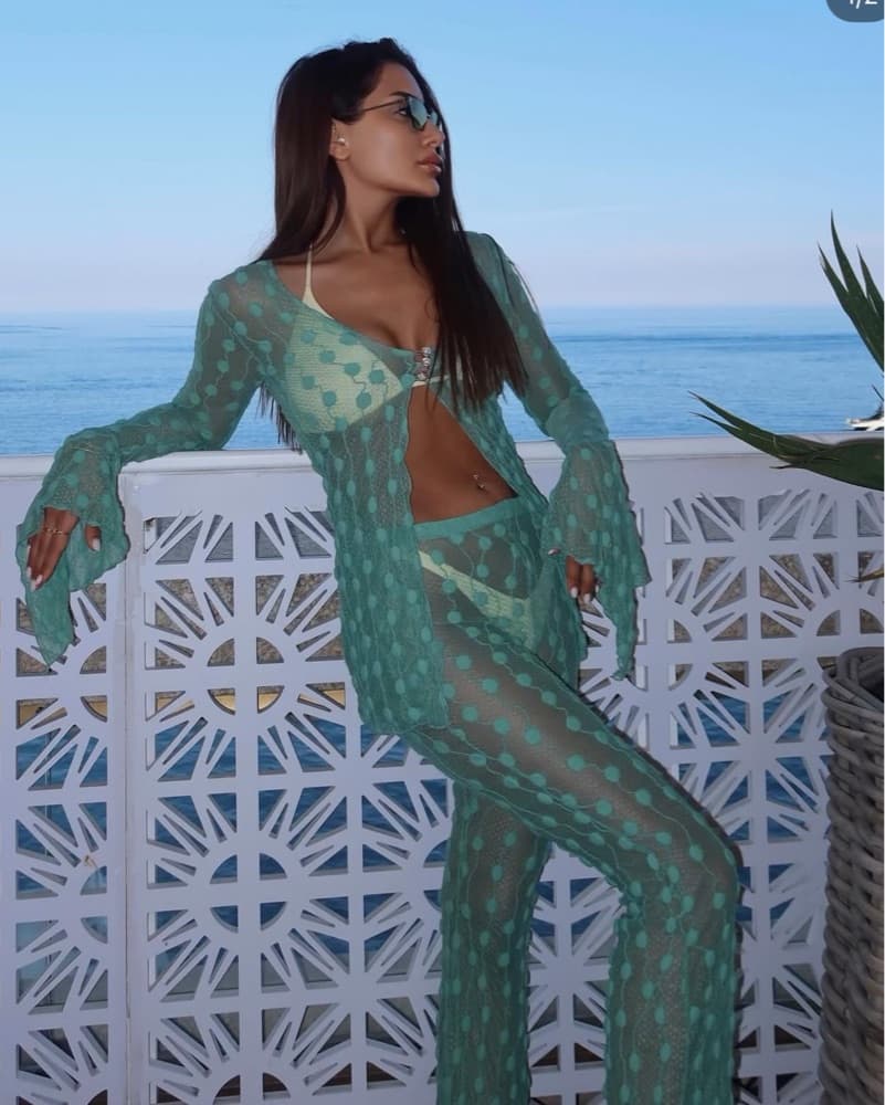 Marfa Green Lace Set - Image 3