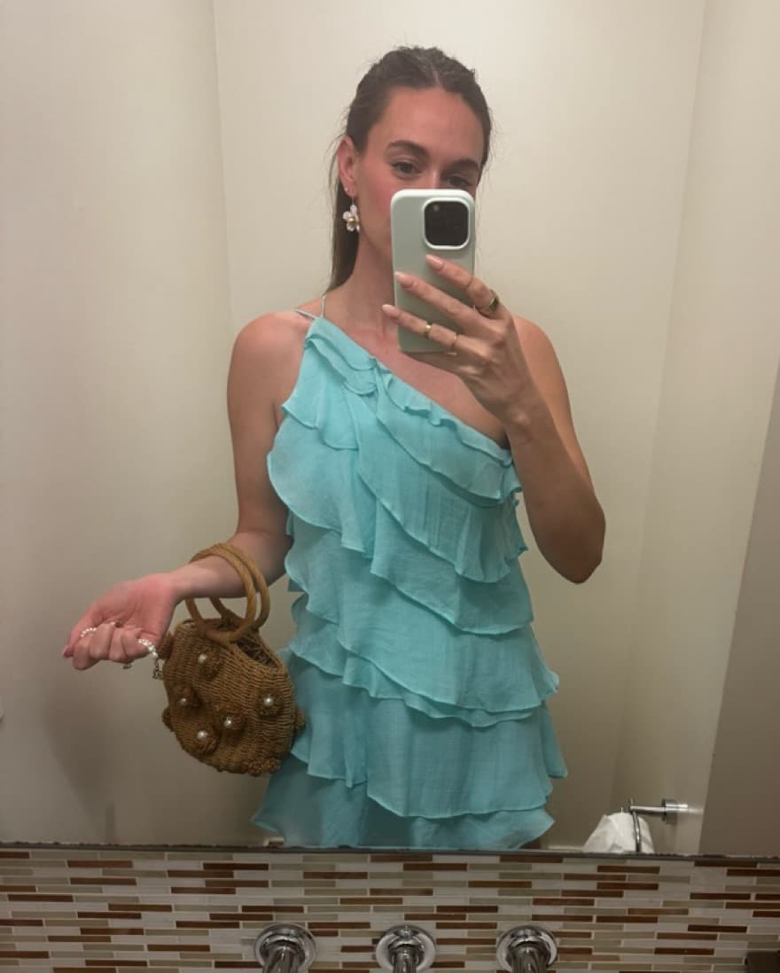 Hello Molly Mini Blue Dress - Image 4