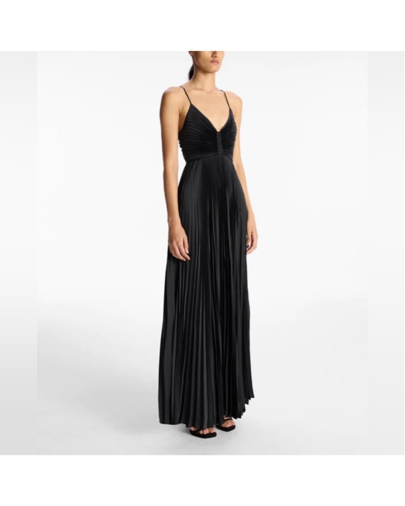 ALC Aries Black Pleated Gown - Image 2