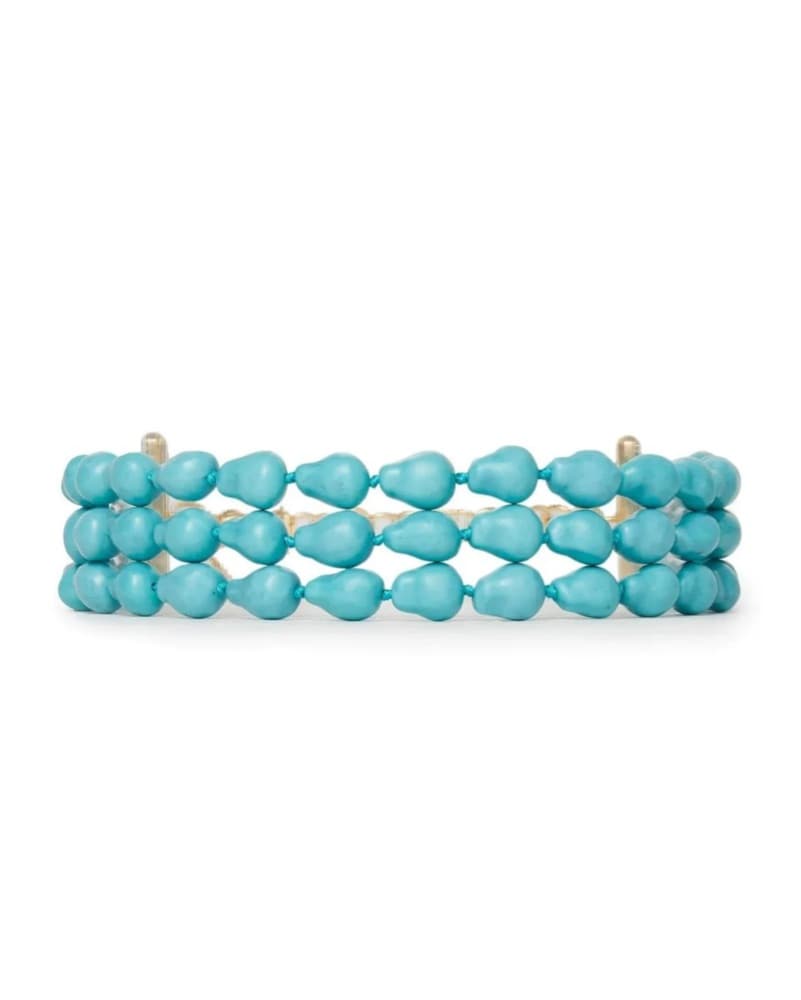 Lele Sadoughi Turquoise Choker Necklace - Image 1