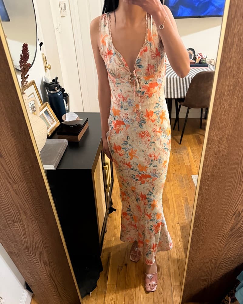 Vibrant Floral Maxi Dress - Image 1