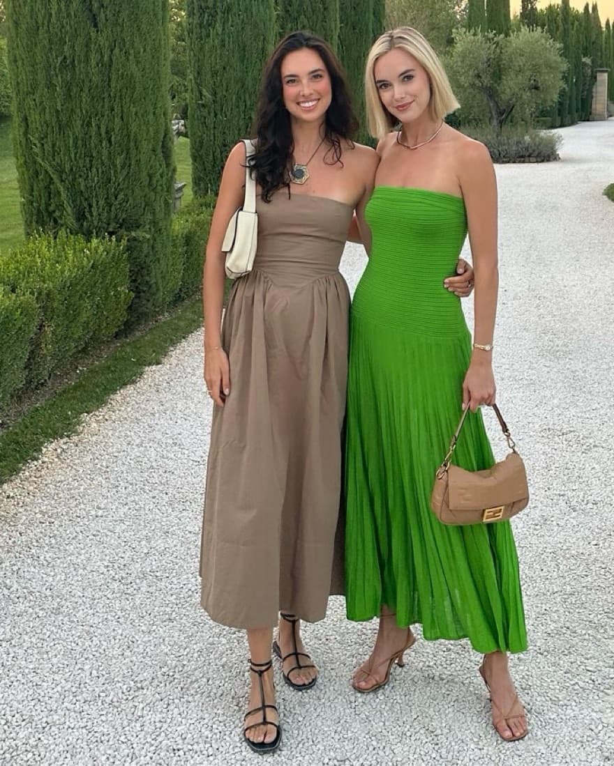 Tan Midi Dress  - Image 3