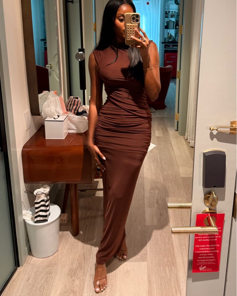 SNDYS Mocha Dress - Image 2