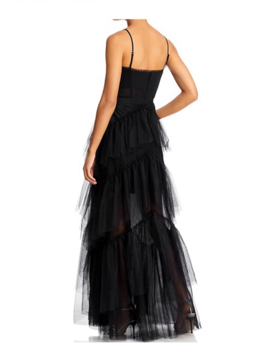 BCBGMAXAZRIA Tulle Corset Gown - Image 3