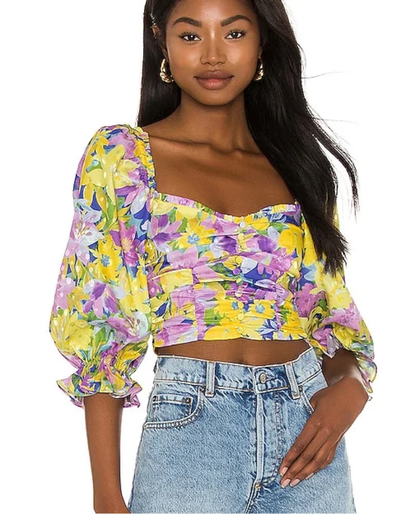 For Love And Lemons Cassia Crop Top - Image 1