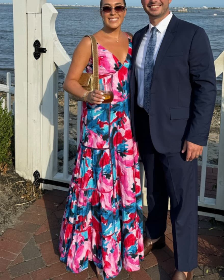 Bright Pink Floral Dress - Image 2