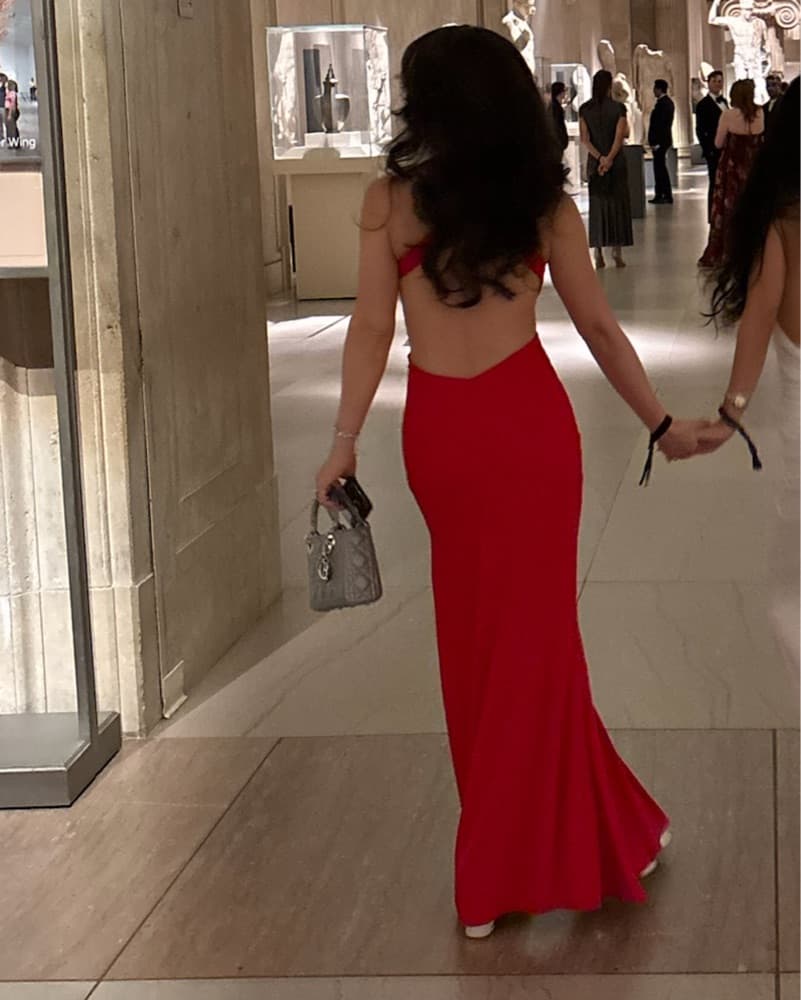 Red Evening Dress - Image 3