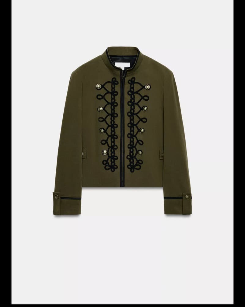 Zara Olive Military-Inspired Jacket - Image 5