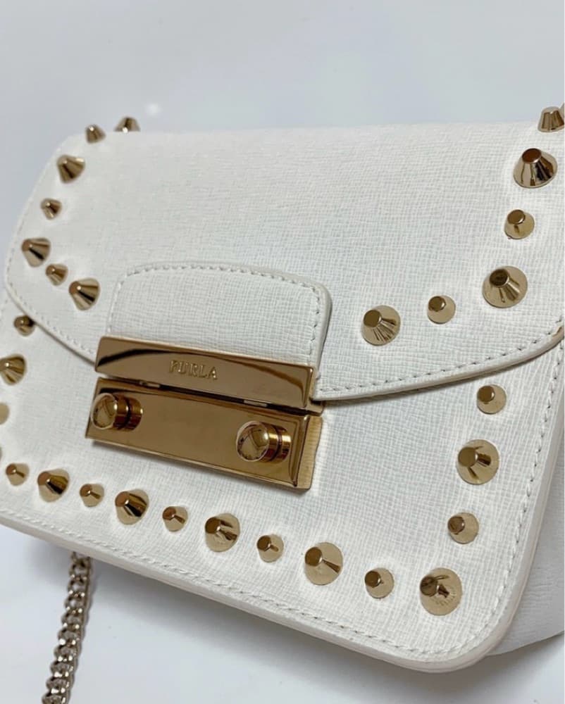 Furla Julia Mini Studded Leather Bag - Image 2