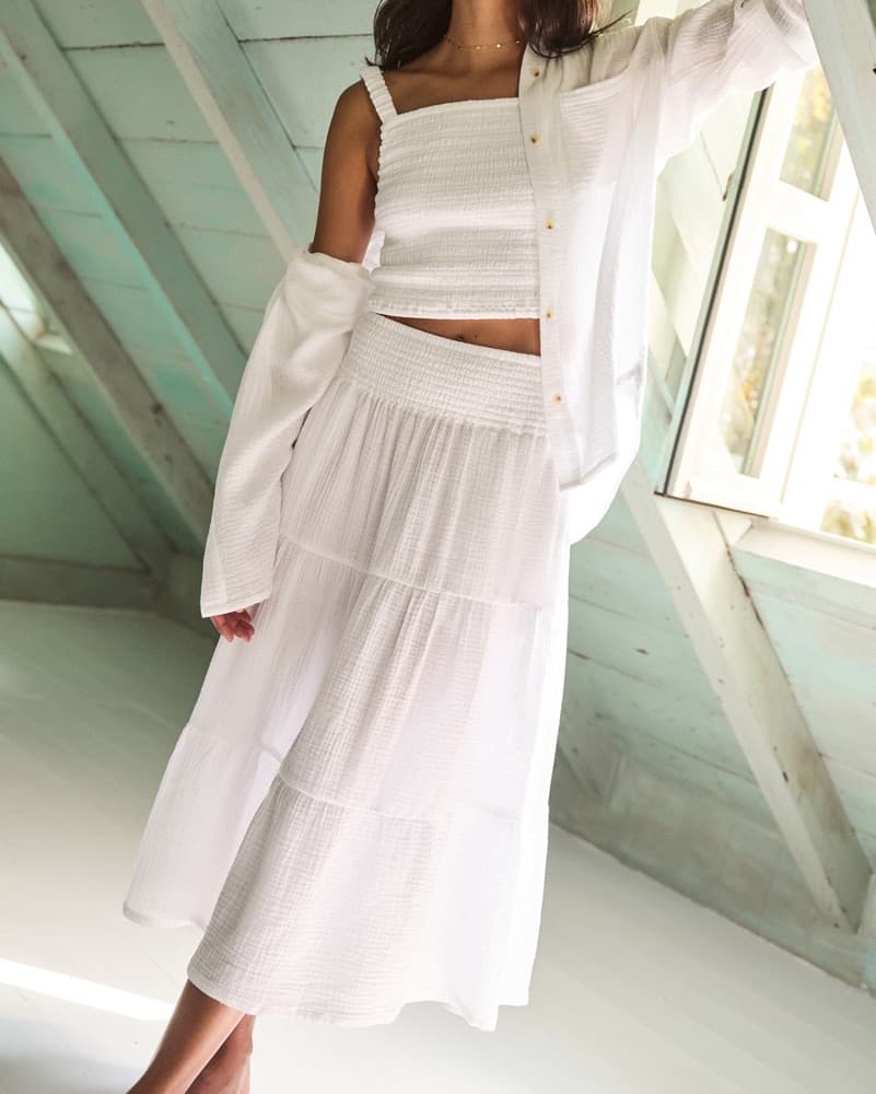 White Marine Layer Poplin Set - Image 2