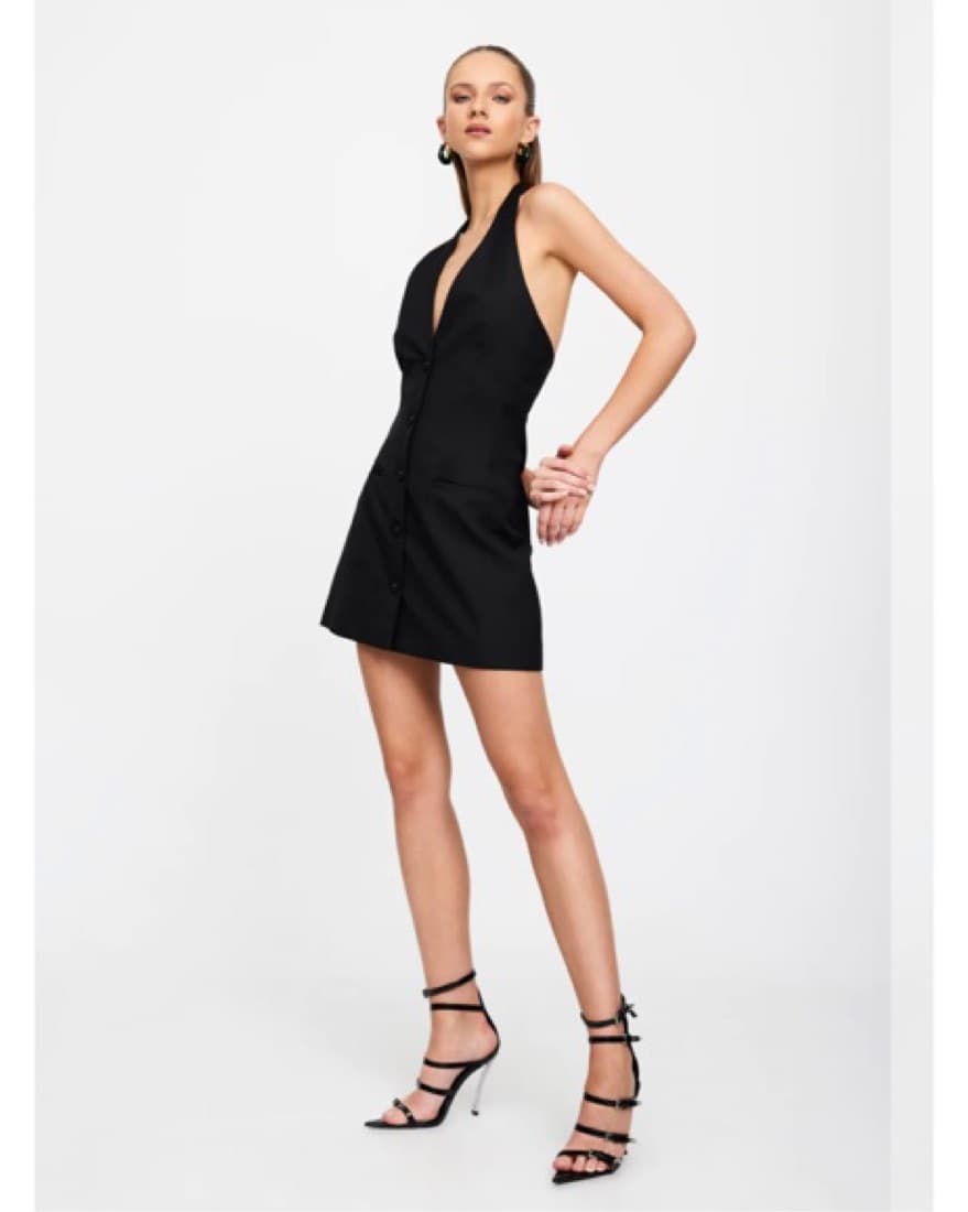 Lioness Mini Black Dress - Image 2