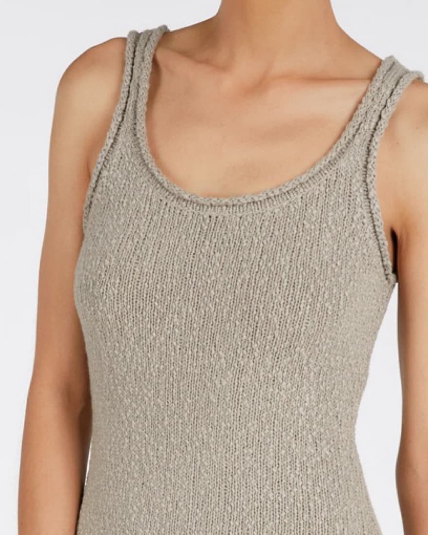 DISSH - DION TAUPE BOUCLE MAXI DRESS  - Image 3
