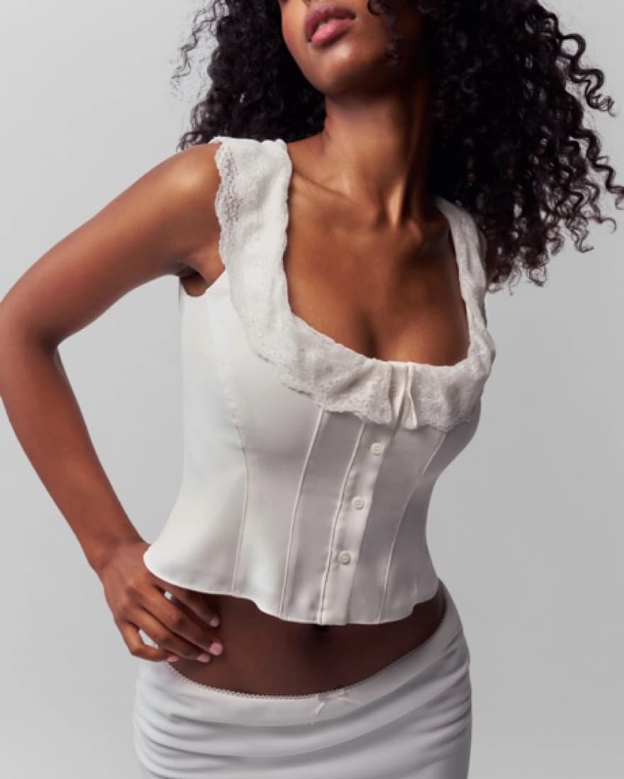 Danielle Guizio Paloma Lace Top - Image 1