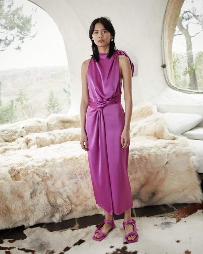 Nanushka Pink Kalila Dress - Image 2