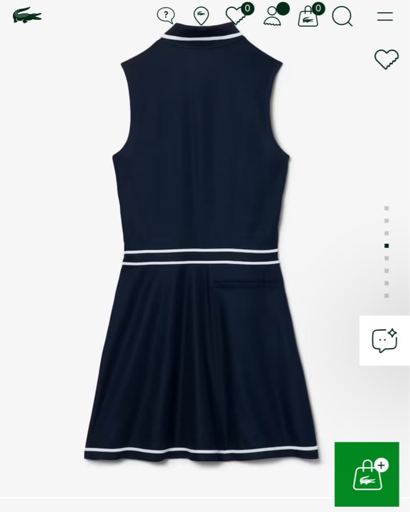 Navy Sleeveless Tennis Dress - Image 3