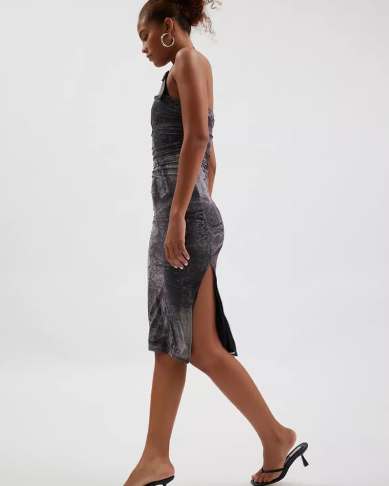 UO Brax Buckle Halter Midi Dress - Image 2