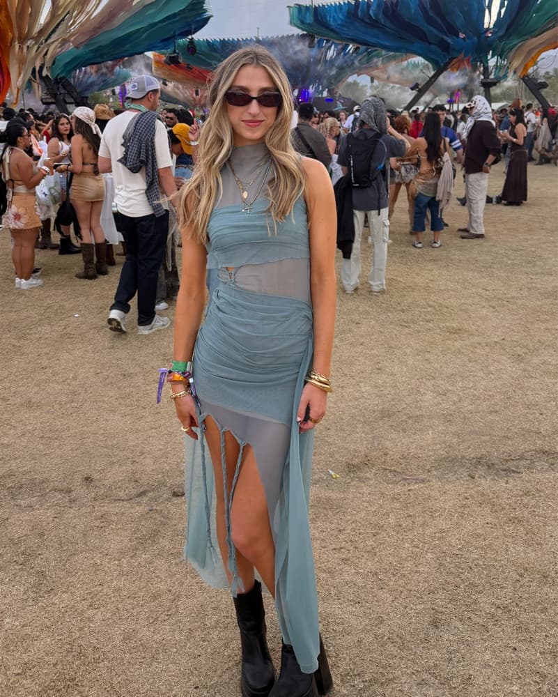 Nausicaa NYC Sheer Festival Dress - Image 2