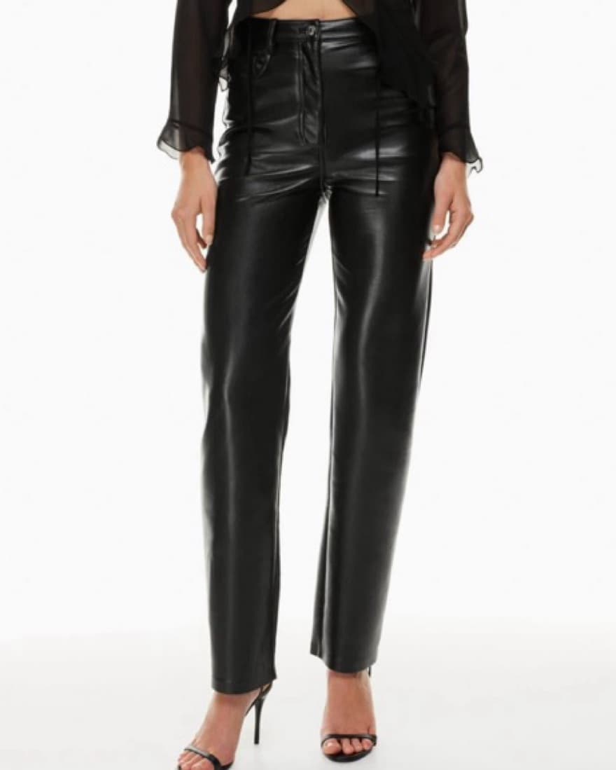 Melina Pant - Faux Leather Jumpsuit - Image 2
