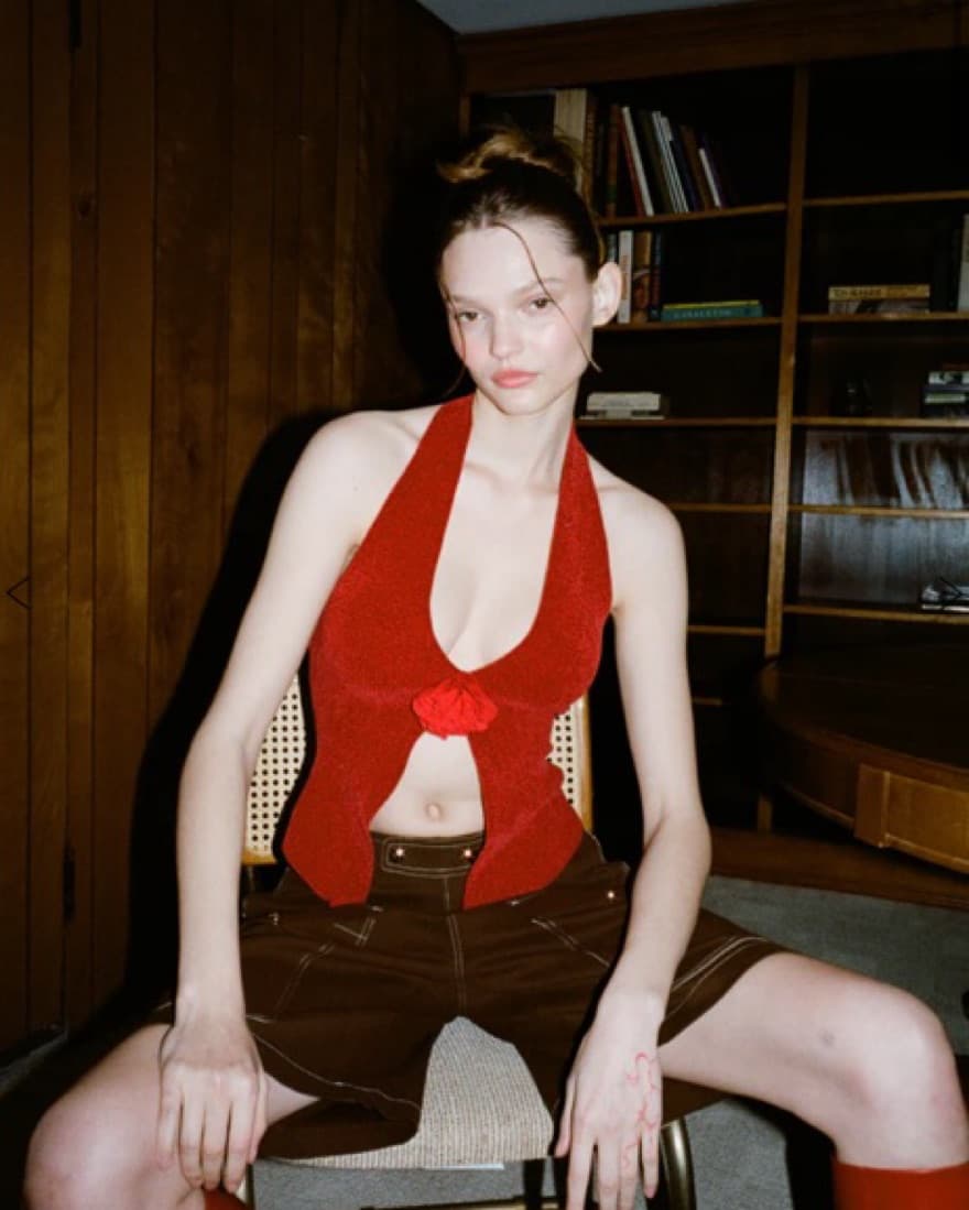 With Jean Rose Top - Image 4