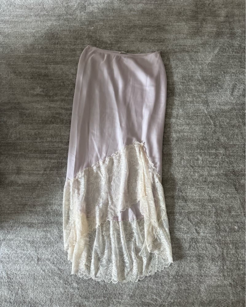 Purple Lace Long Skirt  - Image 1