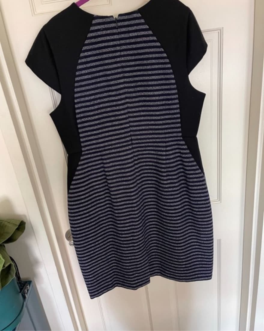 J. Crew Colorblock Stripe Tweed Dress - Image 3