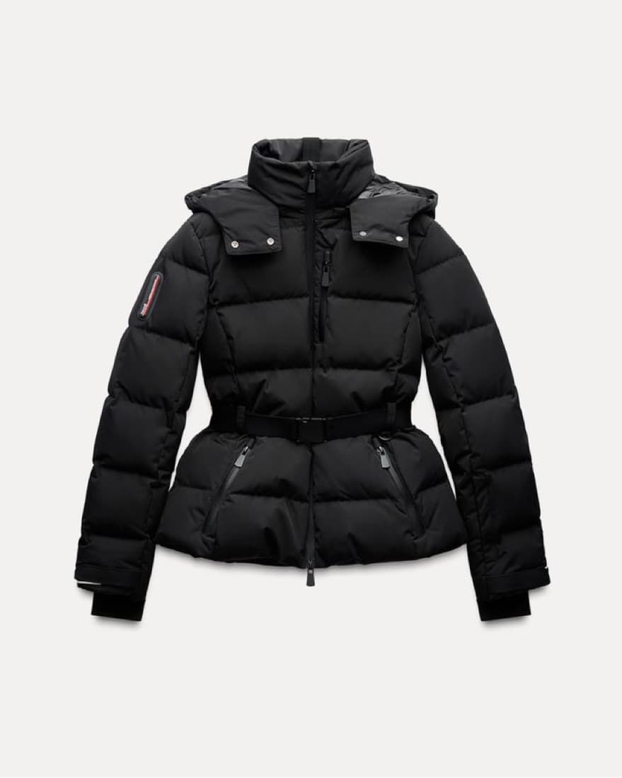 Zara Recco Technology Belted Ski Jacket - Image 5