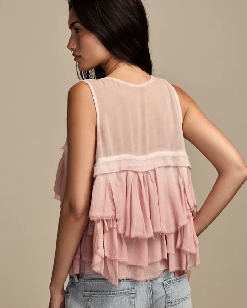 Lucky Brand Ruffle Flyaway Tank - Image 3