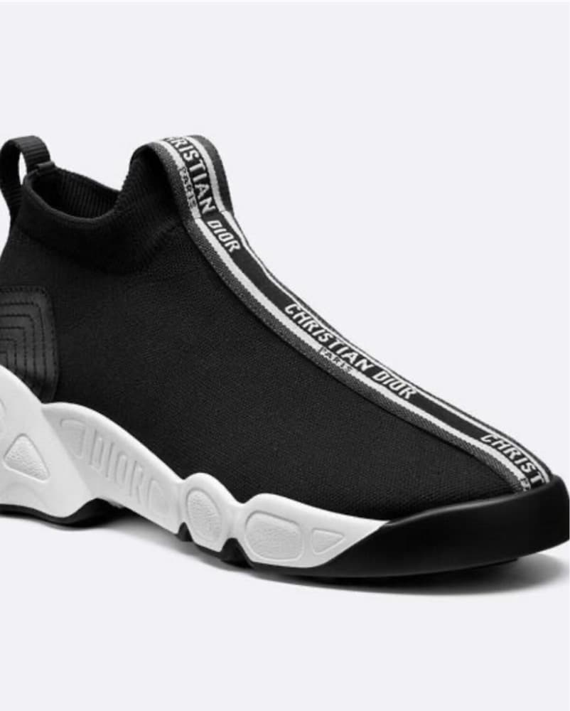  Black Christian Dior Sock Sneakers - Image 2