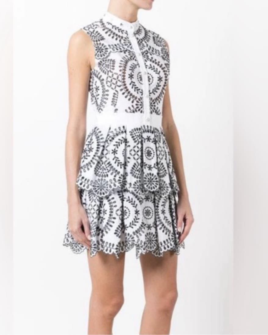 Alexander Mcqueen Broderie Poplin Dress - Image 2