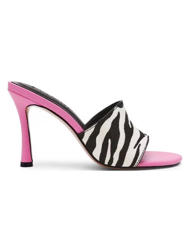 Zebra Print/Pink Steve Madden Stilletos  - Image 2