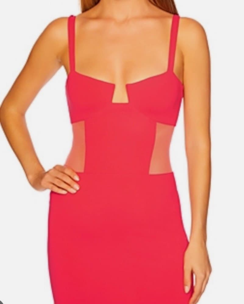Susana Monaco Dress Watermelon Pink  - Image 1