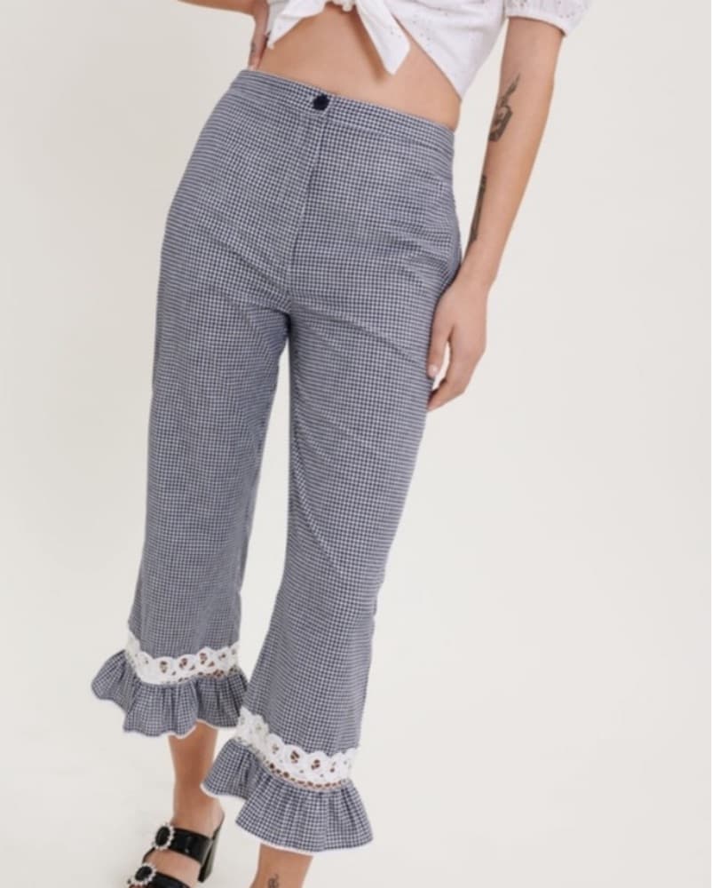 Maje Gingham Capris  - Image 1