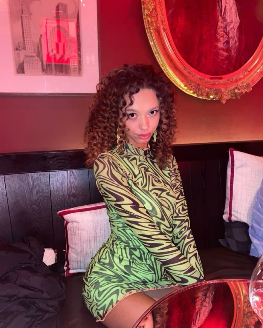 Jaded London Green Psychedelic Dress - Image 1