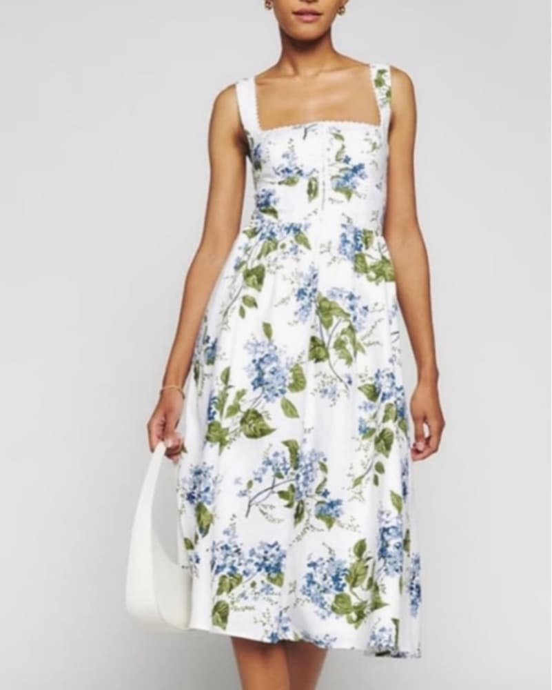 Reformation Tagliatelle Linen Dress  - Image 3