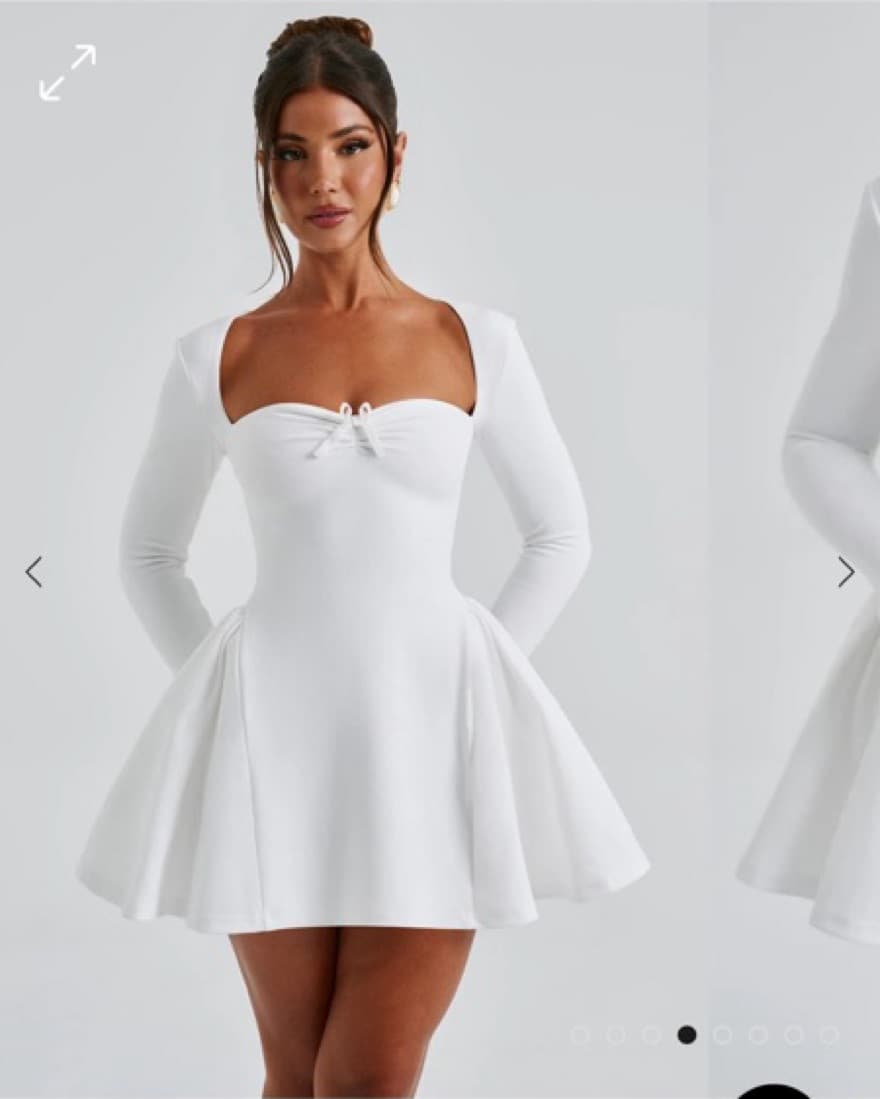 MEGAN MINI DRESS - IVORY - Image 4