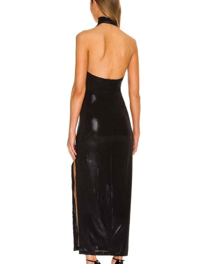 Norma Kamali Side Slit Gown  - Image 4