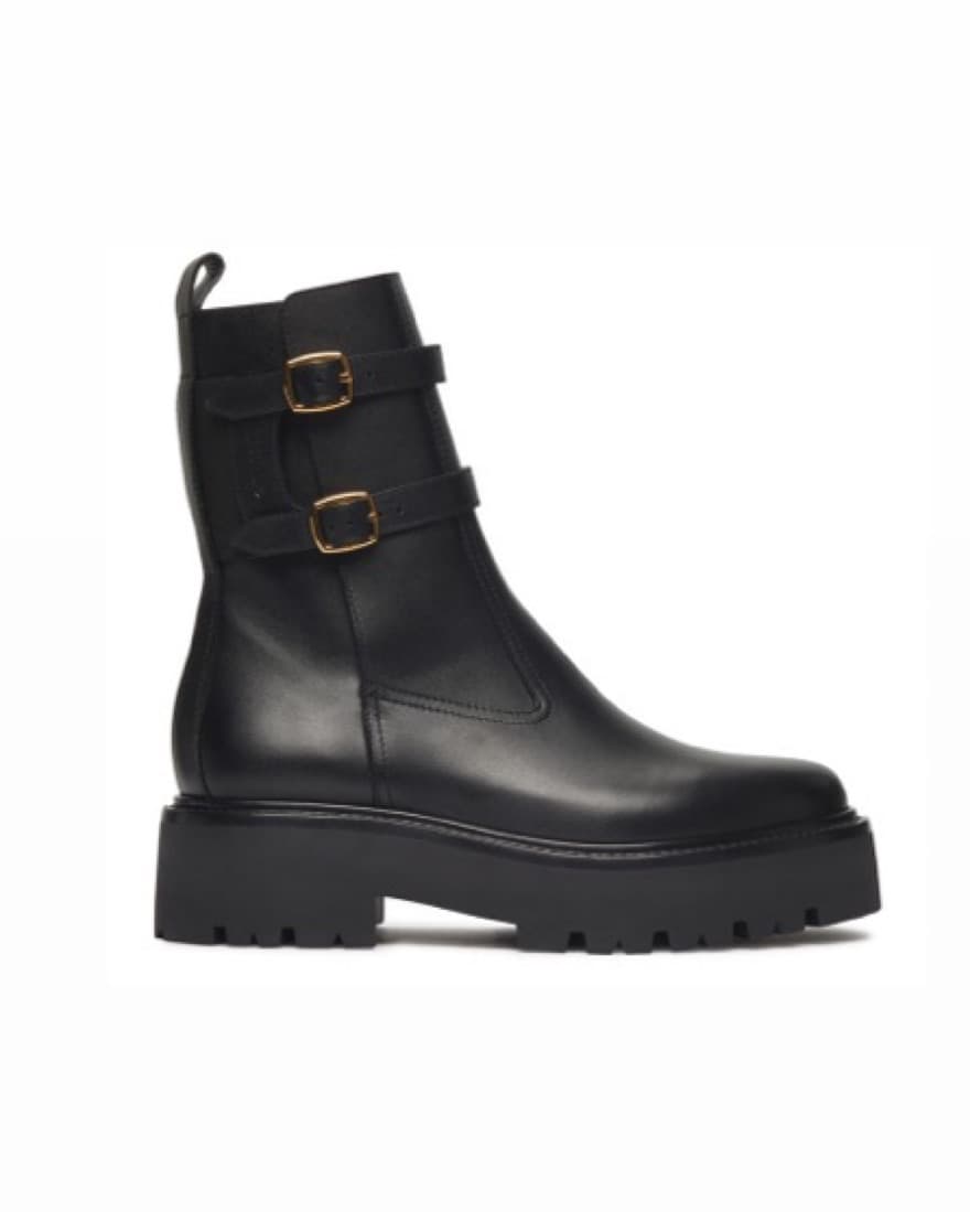 CELINE Buckled Combat Boots - Image 1