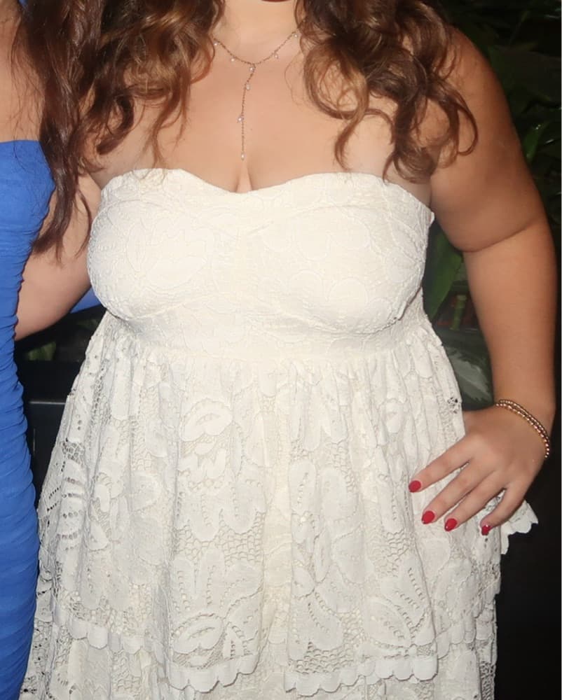 Anthropologie Maeve Strapless Lace Mini  - Image 4