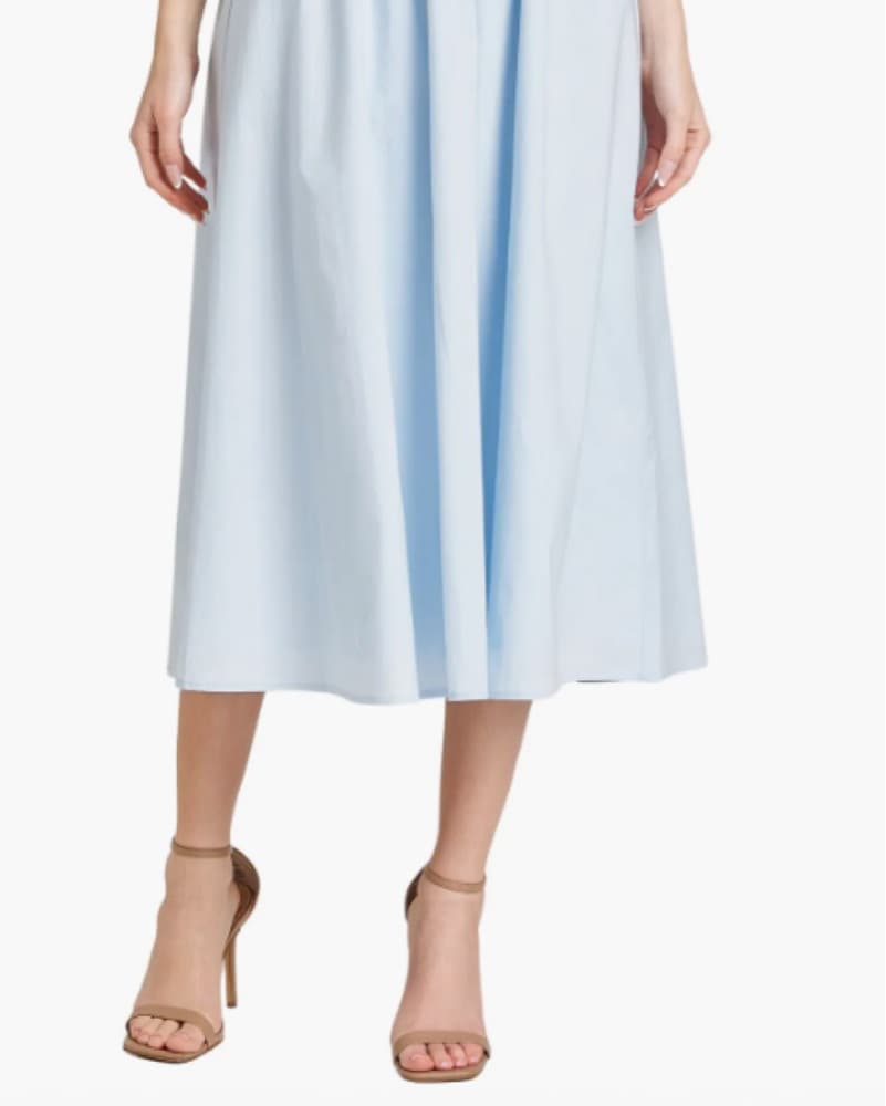 Blue strapless midi dress - Image 4