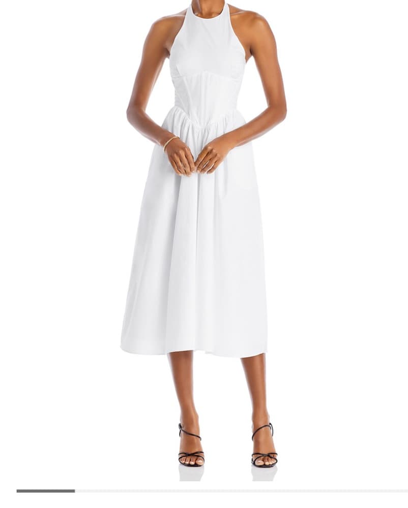 Bardot Kylen Cotten Halter Midi Dress  - Image 6