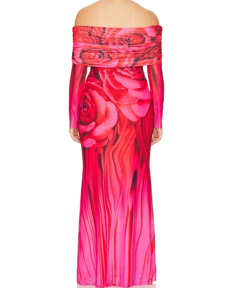 AFRM Thelma Dress In Organic Rose - Image 3