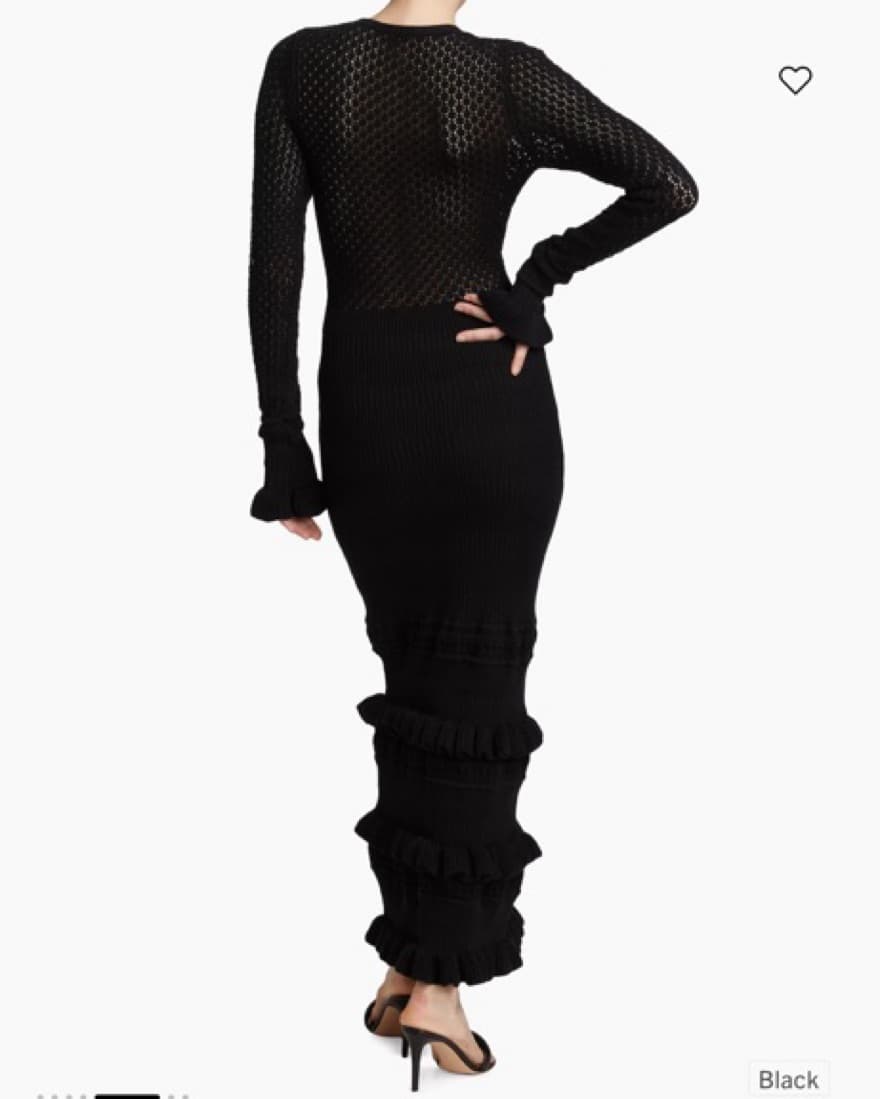 Kivari Rafaela Black Knit Dress - Image 4
