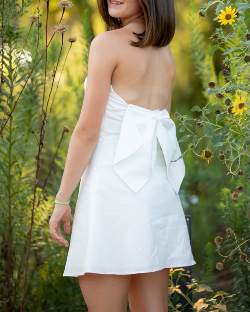 Altar’d State Lillia Strapless Bow Dress - Image 4