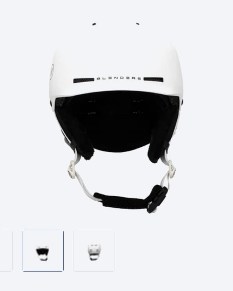 White ski Helmet - Image 2